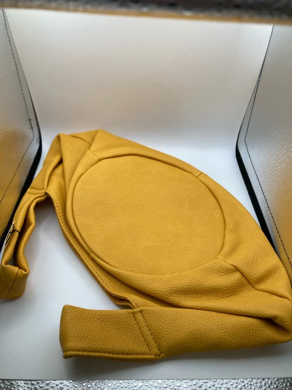 NWT The Drop Avalon Small Tote Bag Butter Yellow Vegan Leather Wristlet Handbag - Picture 4 of 10